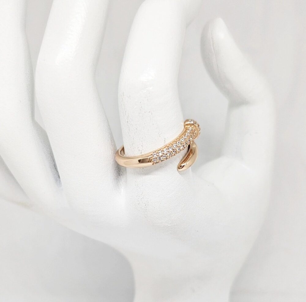 Prsten - Srebro 925 + Rose gold pozlata - Podesiv - Slika 2
