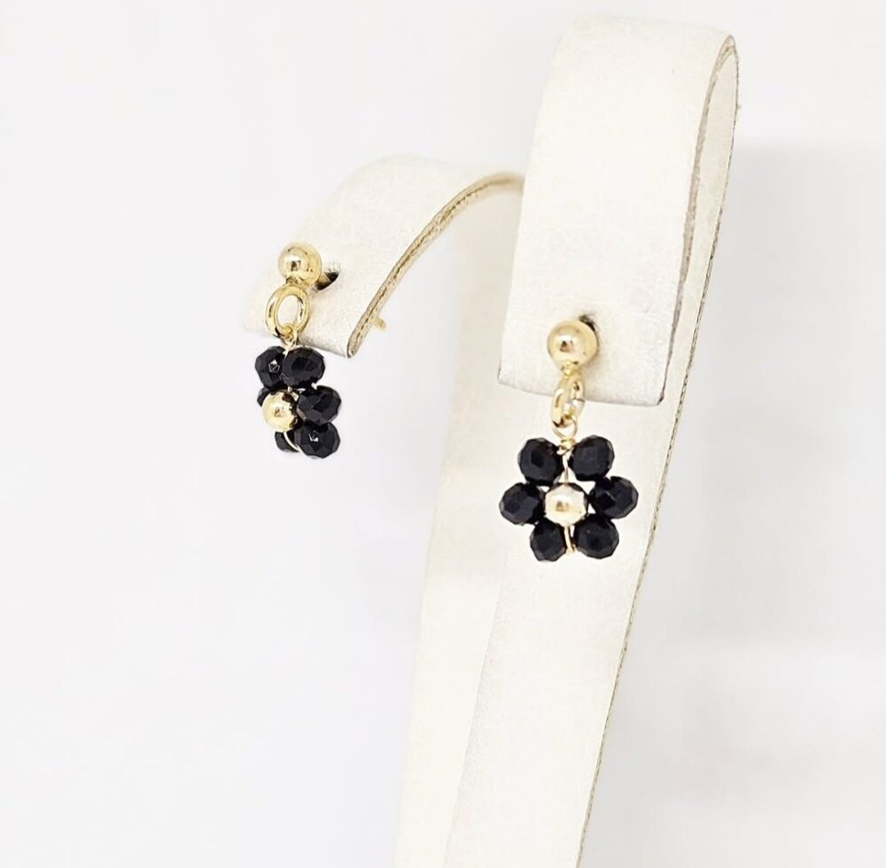 Minđuše - Srebro 925 + 14k pozlata - 1,4 cm - Slika 2