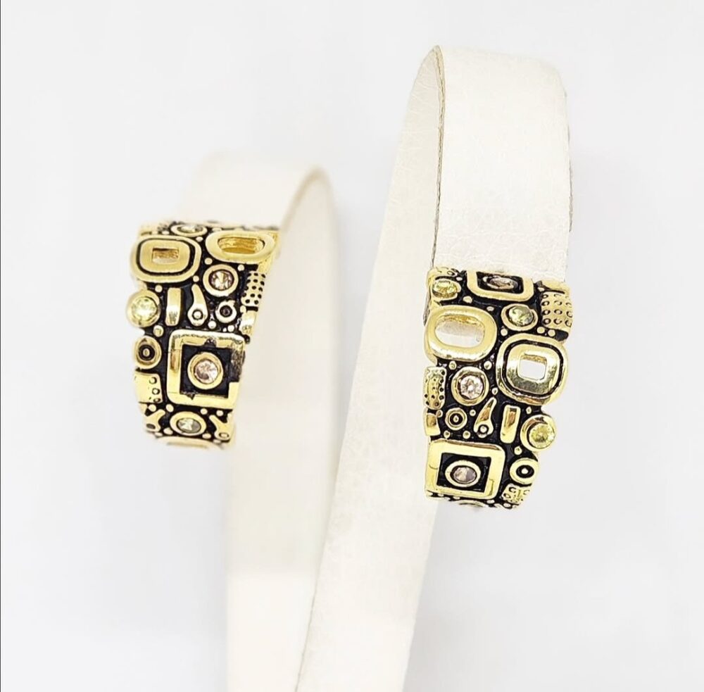 Minđuše - Srebro 925 + 14k pozlata - 2 cm