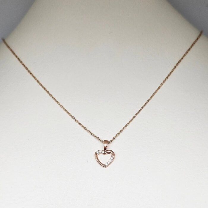 Ogrlica - Srebro 925 + Rose gold pozlata - 42 - 44 cm