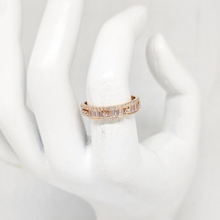 Prsten - Srebro 925 + Rose gold pozlata - 15 mm