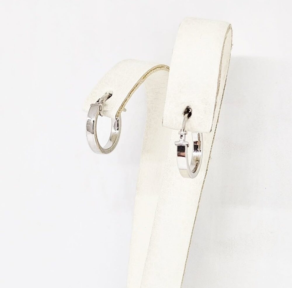 Naušnice halke - Srebro 925 - 1,3 cm - Slika 2