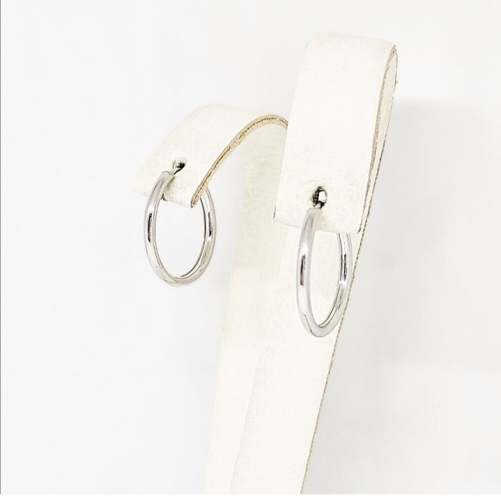 Naušnice halke - Srebro 925 - 1,6 cm - Slika 2