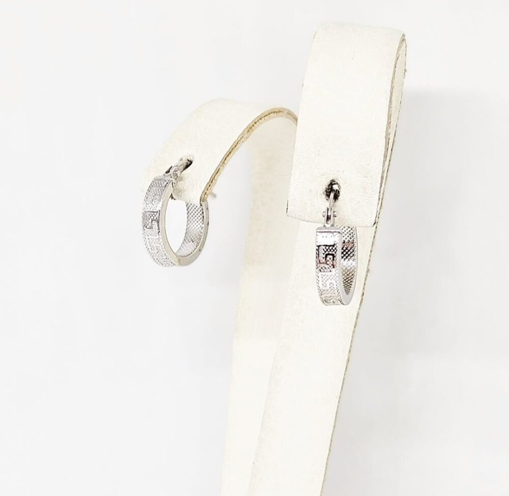 Naušnice halke - Srebro 925 - 1,2 cm - Slika 2