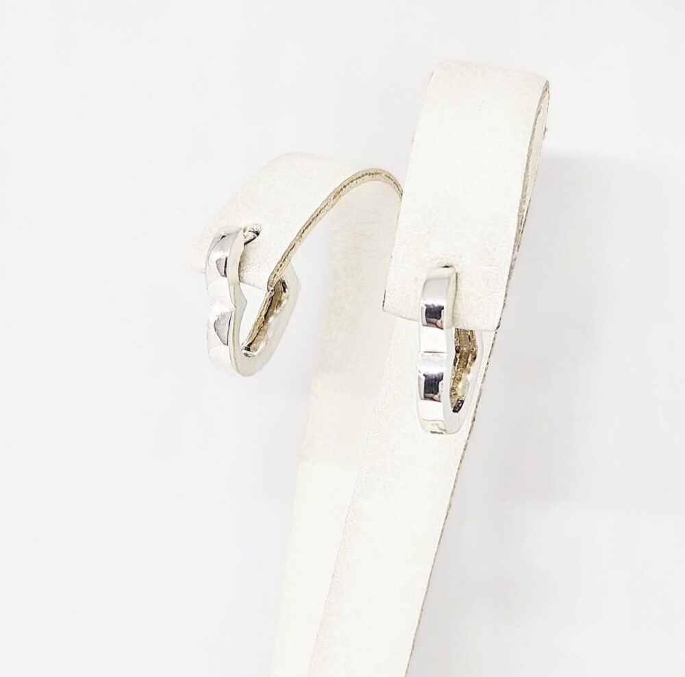Naušnice halke - Srebro 925 - 1,3 cm - Slika 2