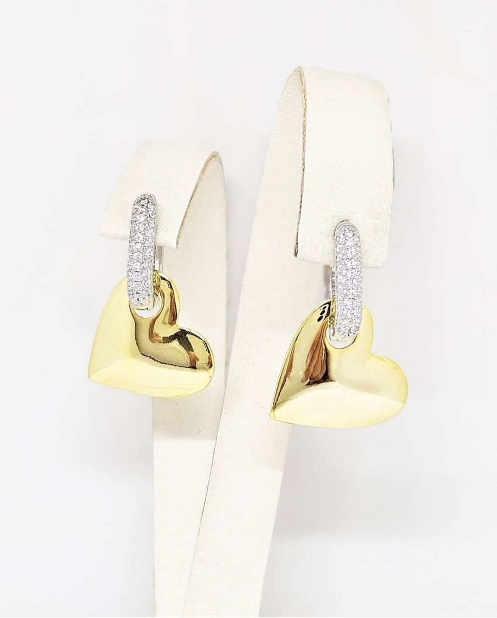 Naušnice - Srebro 925 + 14k pozlata - 2,6 cm