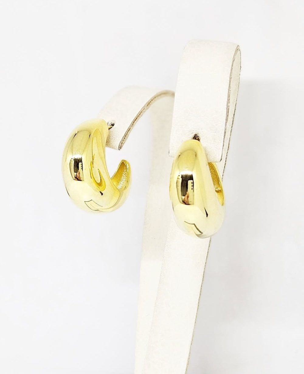 Minđuše - Srebro 925 + 14k pozlata - 2,2 cm - Slika 2