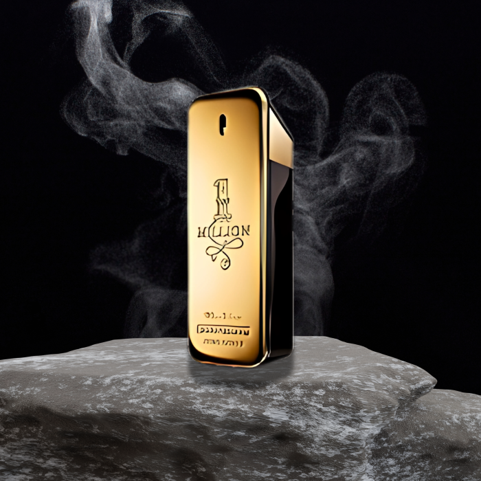 Bočica parfema One Million by Paco Rabanne u zlatnoj ambalaži, parfem za muškarce