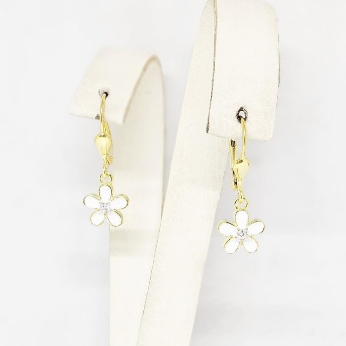 Naušnice - Srebro 925 + 14k pozlata - 2,4 cm