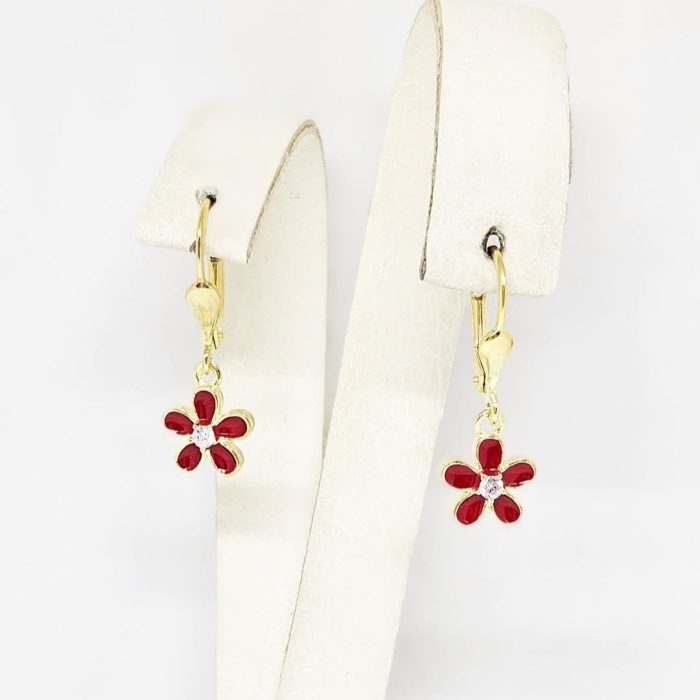 Naušnice - Srebro 925 + 14k pozlata - 2,4 cm