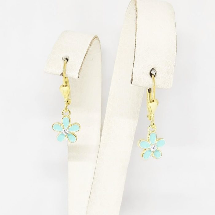 Naušnice - Srebro 925 + 14k pozlata - 2,4 cm