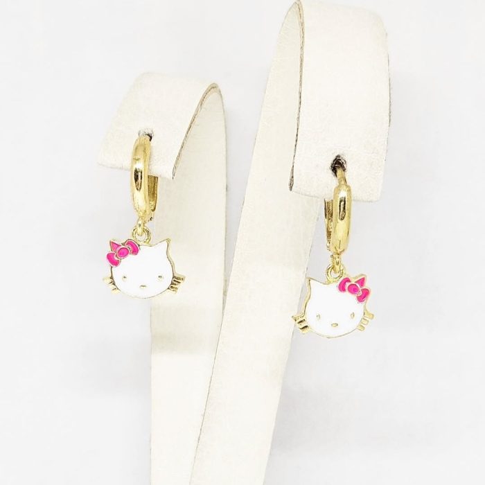 Naušnice - Srebro 925 + 14k pozlata - 2,4 cm