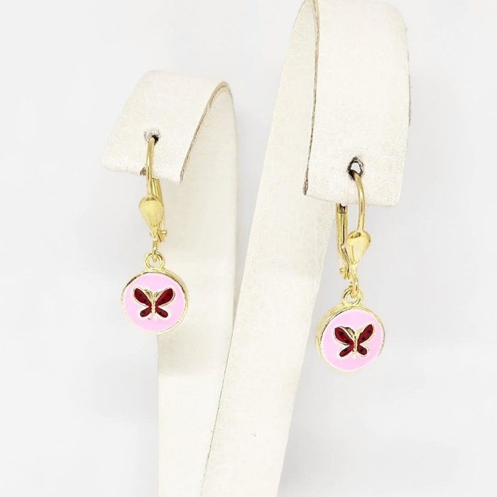 Naušnice - Srebro 925 + 14k pozlata - 2,4 cm