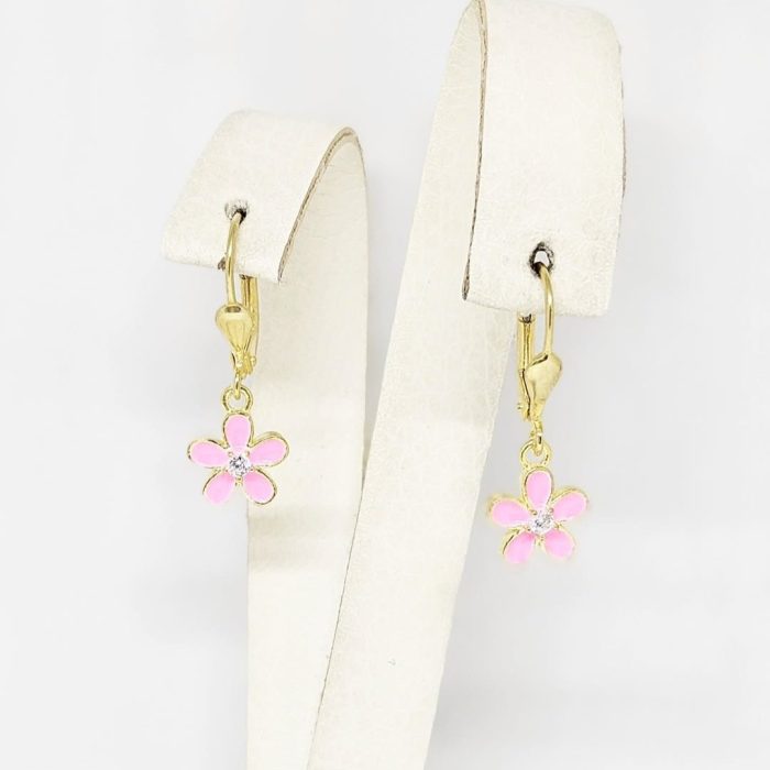 Naušnice - Srebro 925 + 14k pozlata - 2,4 cm