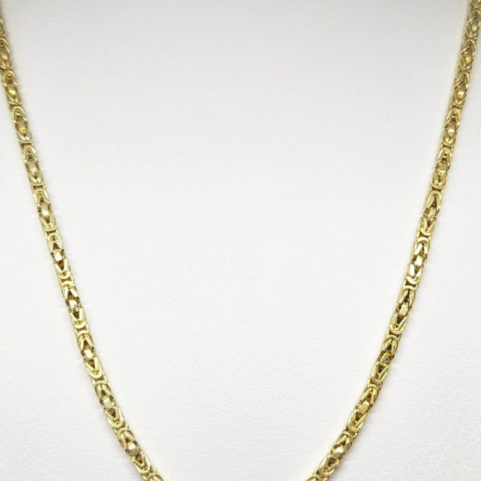 Lanac - Srebro 925 + 14k pozlata - 55 cm