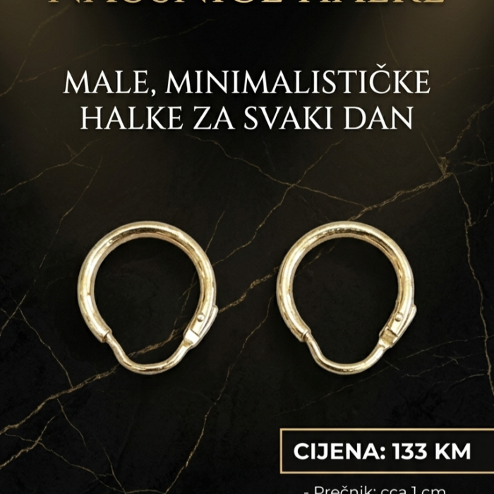 Naušnice - Zlato 585 14k - 1 cm