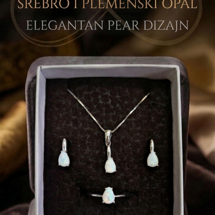 Komplet set - Srebro 925 + Opal