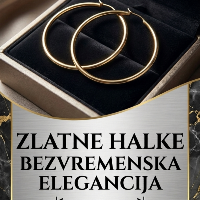Naušnice - Zlato 585 14k - 3,5 cm