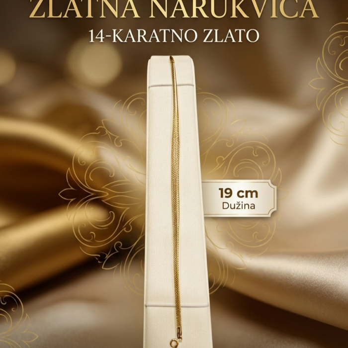 Narukvica - Zlato 585 14k - 19 cm
