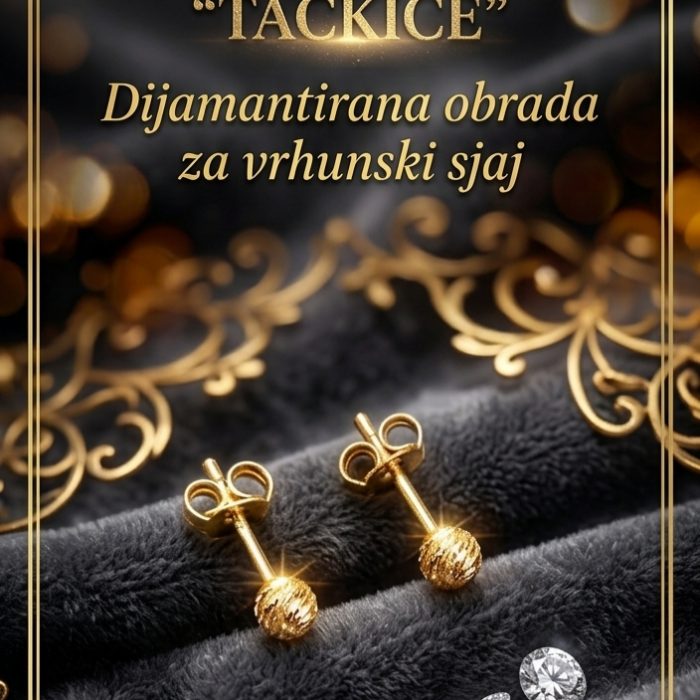 Naušnice - Zlato 585 14k - 1,5 cm