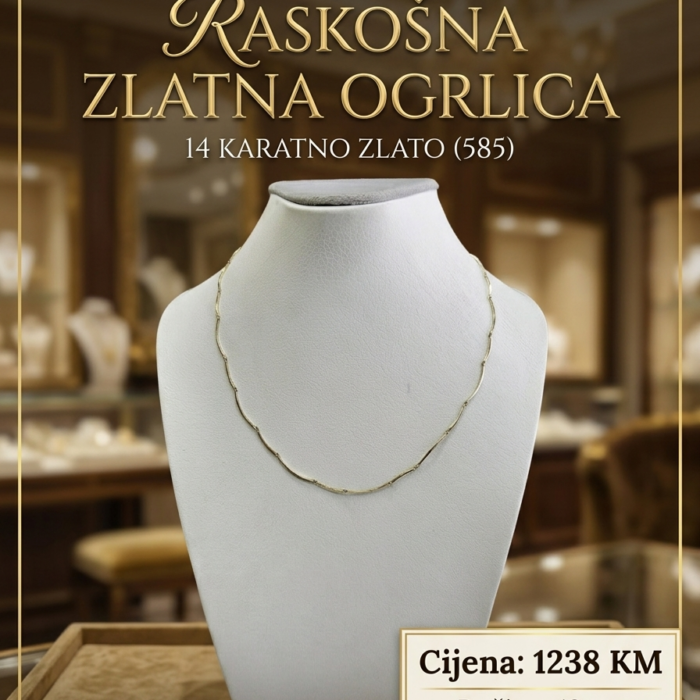 Ogrlica - Zlato 585 14k - 42 cm