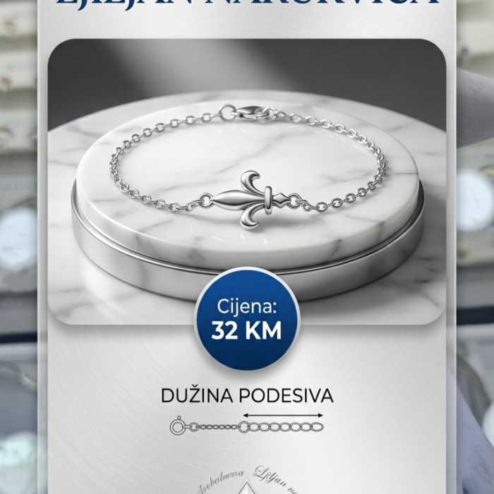 Narukvica - Srebro 925 - Podesiva