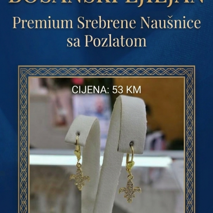 Naušnice - Srebro 925 + 14k pozlata