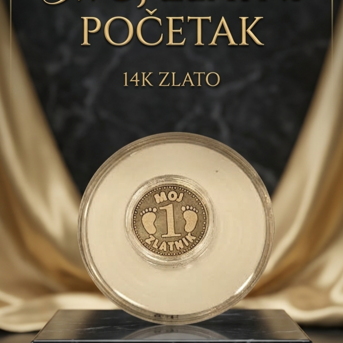 Zlatnik - Zlato 585 14k - 1,9 cm