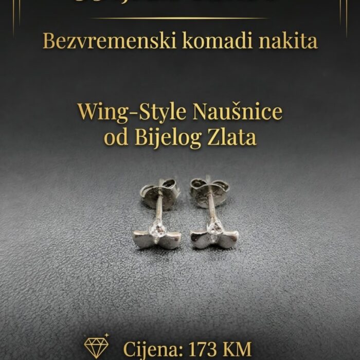 Naušnice - Zlato 585 14k - 1 cm