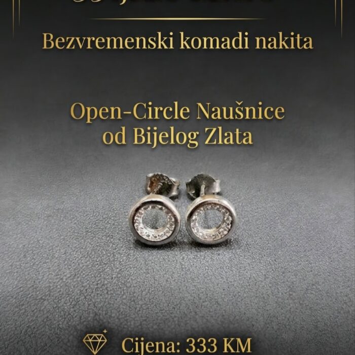 Naušnice - Zlato 585 14k - 1 cm