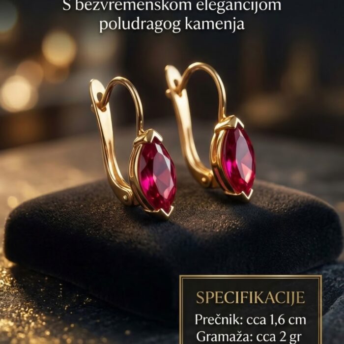 Naušnice - Zlato 585 14k - 1,6 cm