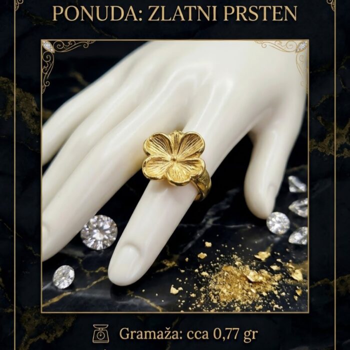 Prsten - Zlato 585 14k - 13 mm