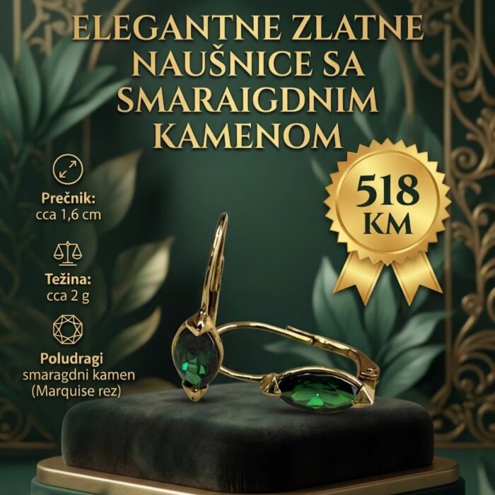 Naušnice - Zlato 585 14k - 1,6 cm